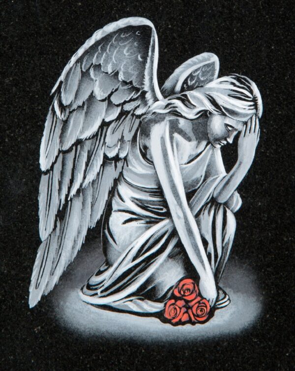 Weeping Kneeling Angel