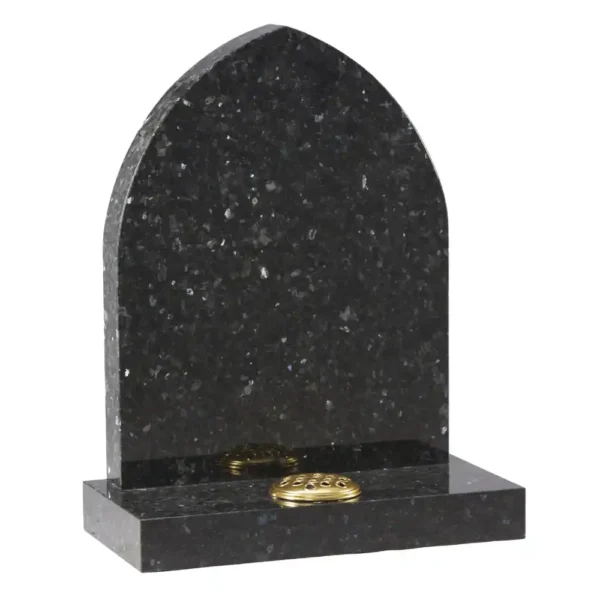 Gothic Shaped Top Memorial with a rectangular base